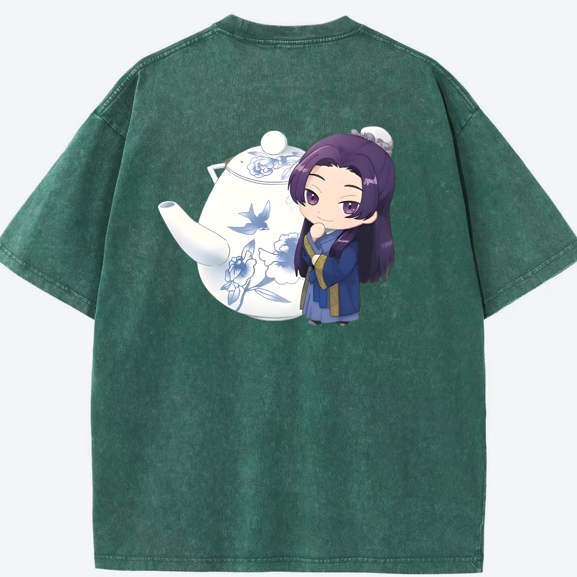 （画像用） 薬屋のひとりごと The Apothecary Diaries 綿100% ヴィンテージ風 半袖Tシャツ（背面プリント）